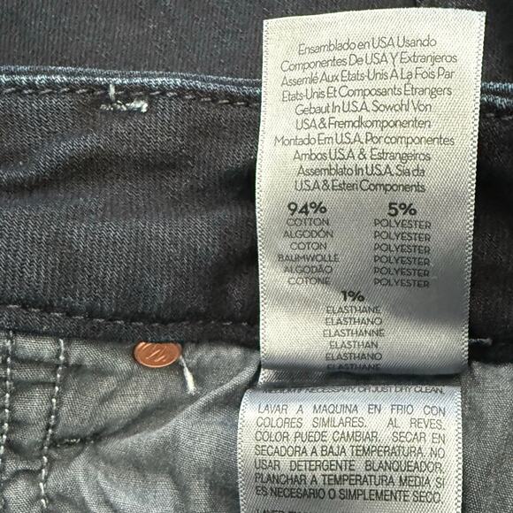 Mother Pixie Ankle Fray Holding Hands Dark Wash Button Fly Skinny Jeans size 24 - Picture 7 of 14